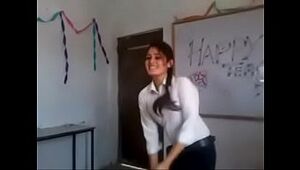 Indian girl dance in college